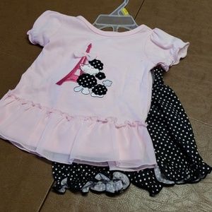 Poodle Outfit Size 3/6 Months